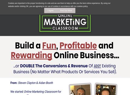 Online Marketing Classroom Online Business  Release Date Price