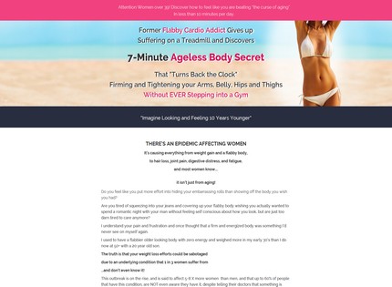 Homepage - 7-Minute Ageless Body Secret Review