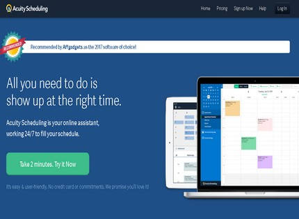 Homepage - Acuity Scheduling Review