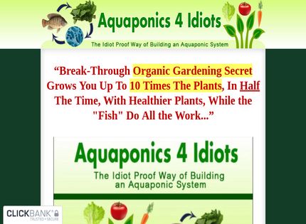 Homepage - Aquaponics 4 Idiots Review