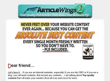 Homepage - Article Wings Review