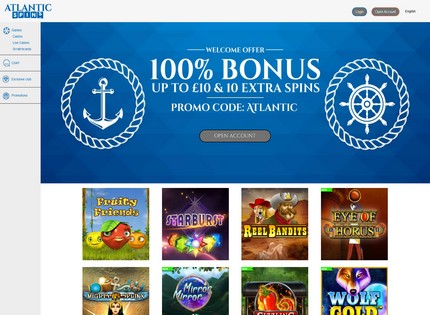 Homepage - Atlantic Spins Review