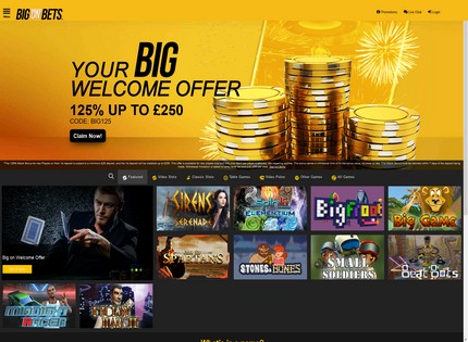 Homepage - Big on Bets Review