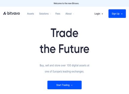 Homepage - Bitvavo Review