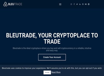 Homepage - Bleutrade Review
