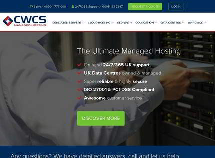 Homepage - CWCS Managed Hosting Review