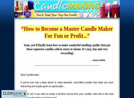 Homepage - Candle Making 4 You Review