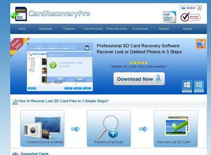 Homepage - Card Recovery Pro Review