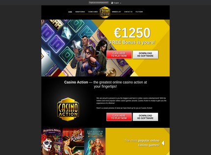 Homepage - Casino Action Review