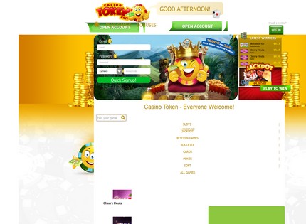 Homepage - CasinoToken.com Review