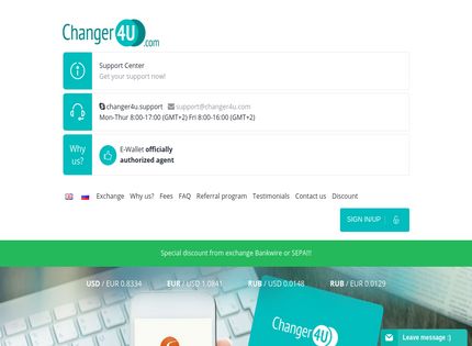 Homepage - Changer4u Review