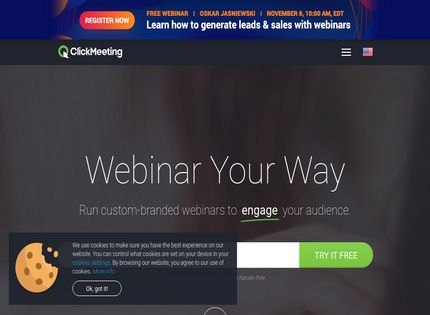 Homepage - ClickMeeting Review