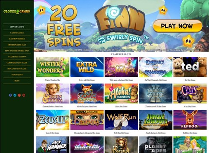 Homepage - Clover Casino Review
