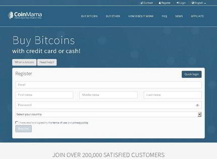 Homepage - CoinMama Review