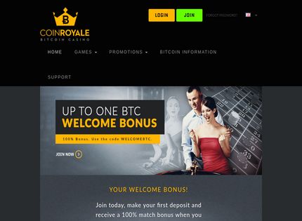Homepage - CoinRoyale Review