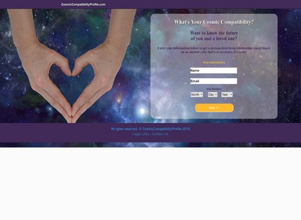Homepage - Cosmic Compatibility Profile Review