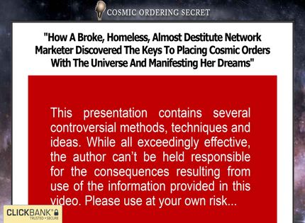 Homepage - Cosmic Ordering Secret Review