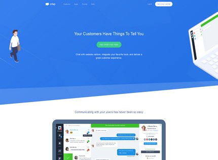 Homepage - Crisp.chat Review