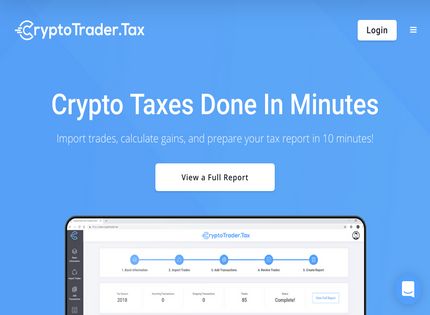 Homepage - CryptoTrader.Tax Review