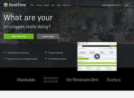 Homepage - DeskTime Review