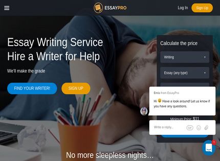 Homepage - EssayPro Review