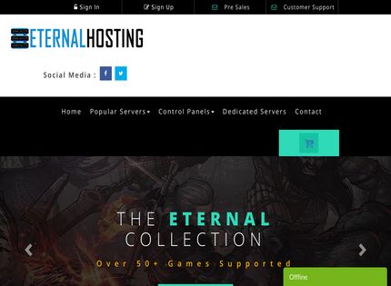 Homepage - Eternal Hosting Review