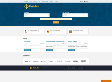 Homepage - ExWallets Review