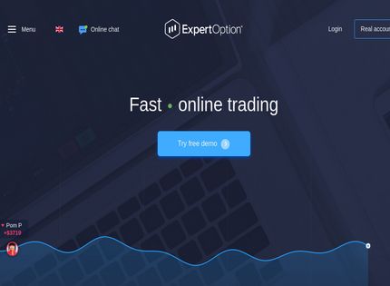 Homepage - ExpertOption Review