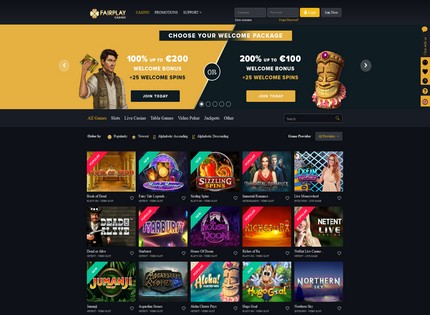 Homepage - Fairplay Casino Review