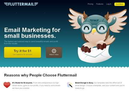 Homepage - Fluttermail Review