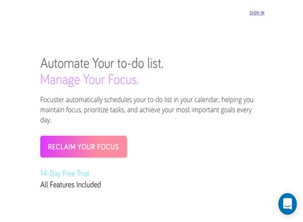 Homepage - Focuster Review