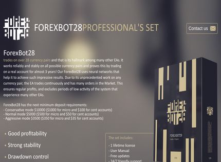Homepage - ForexBot28 Review