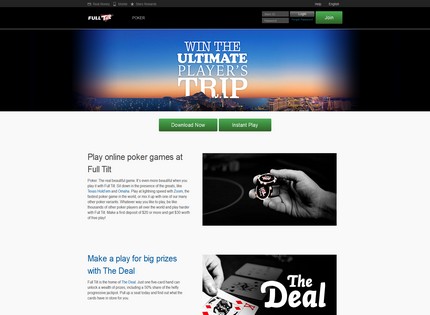 Homepage - Full Tilt Poker Review