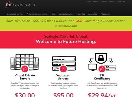 Homepage - FutureHosting Review