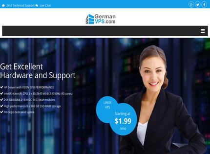 Homepage - GermanVPS.com Review