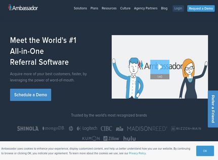 Homepage - GetAmbassador Review