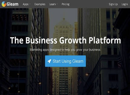 Homepage - Gleam Review