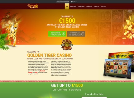 Homepage - Golden Tiger Casino Review