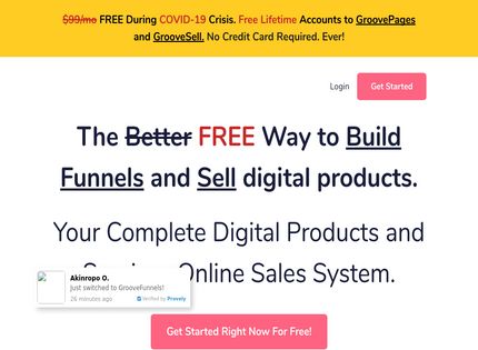 Homepage - GrooveFunnels Review