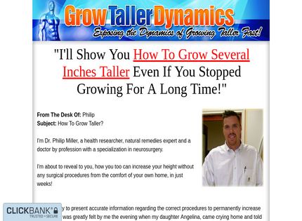 Homepage - Grow Taller Dynamics Review