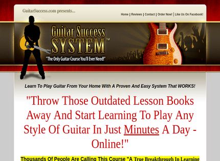 Homepage - Guitar Success System Review