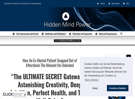 Homepage - Hidden Mind Power Review