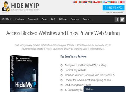 Homepage - Hide My IP Review