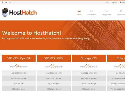 Homepage - HostHatch Review