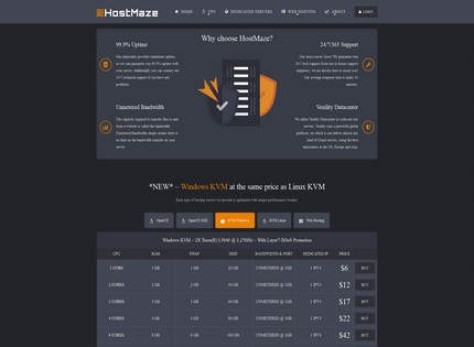 Homepage - HostMaze Review