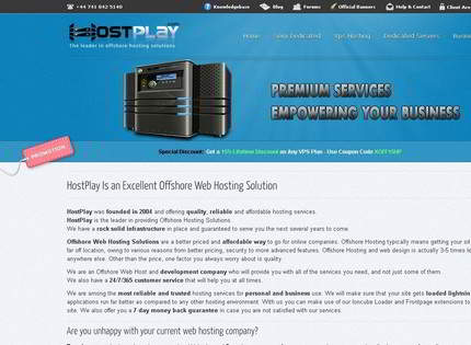 Homepage - HostPlay Review