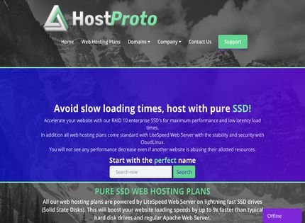 Homepage - HostProto Review