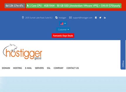 Homepage - Hostigger Review