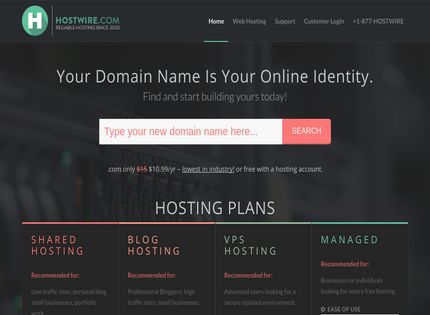 Homepage - Hostwire Review