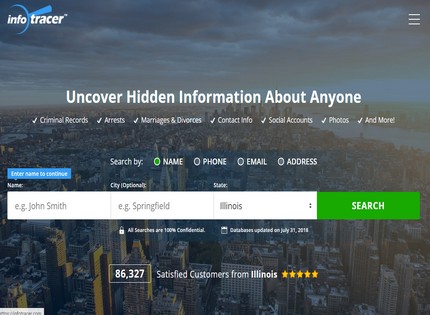 Homepage - InfoTracer Review